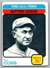 1973 Topps #475 Ty Cobb Detroit Tigers All-Time Batting Leaders