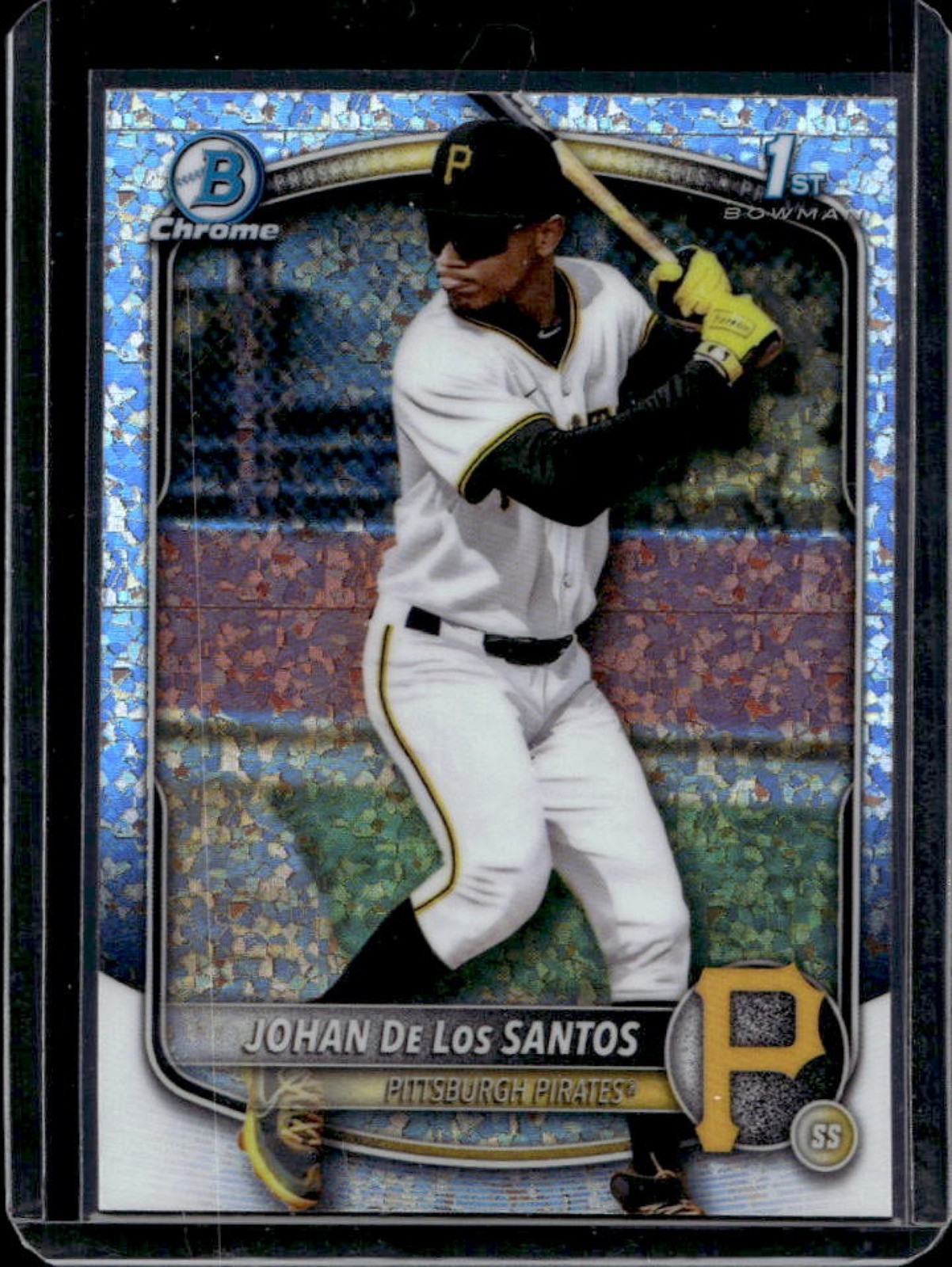 2025 Bowman Chrome Johan De Los Santos Mini Diamonds Refractor 1st #BCP-163