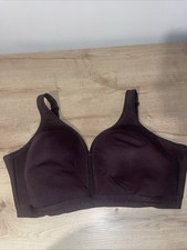 Cacique Lane Bryant 44DDD Brown Invisible Backsmoother Lightly Lined No-Wire Bra