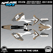 Zestaw graficzny do KTM 150-300XC-W, 250-500EXC-F (2017-2019) Bold-TAN