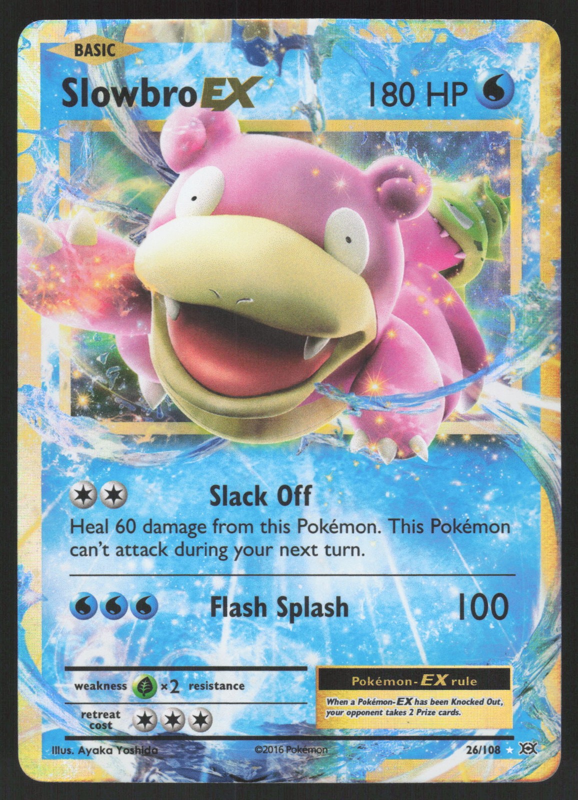 Slowbro EX 26/108 Ultra Rare Pokemon TCG XY - Evolutions NM