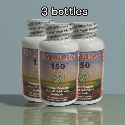 3 bottles Immuno 150 Immune Support   150ct 70 Minerals & 13 Vitamins