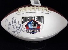 Jackie Slater Signed Hall of Fame Collector's White Panel Football JSA Authentic