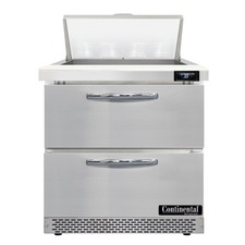 Continental Refrigerator SW32N8-FB-D 32" Sandwich / Salad Prep Table w/ 2 Dra...