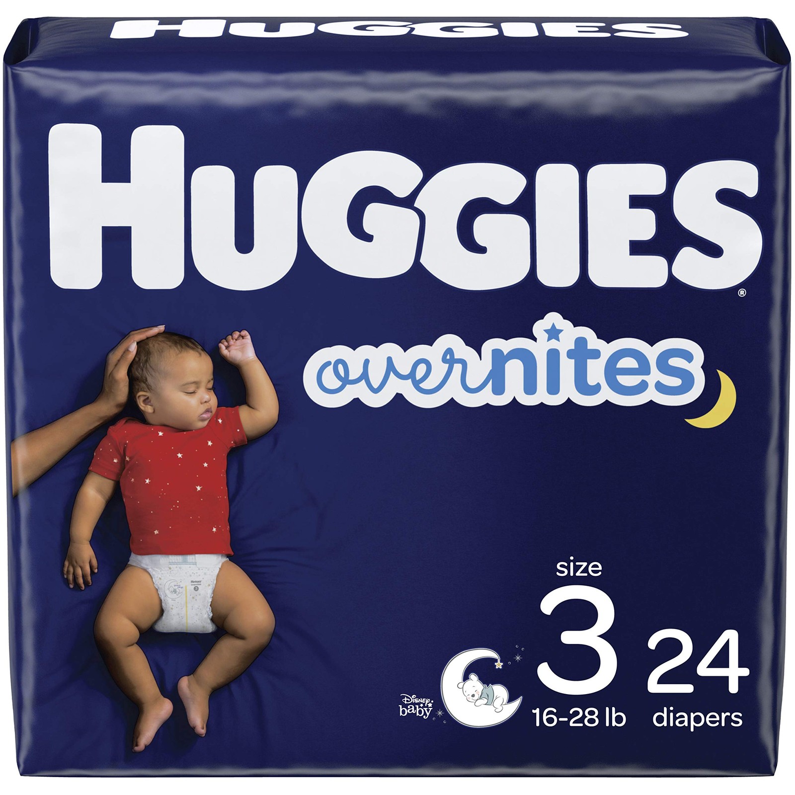 S Size 3, 24 Ct, Huggies Overnites