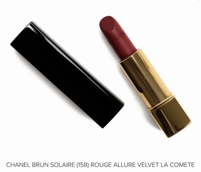 CHANEL Rouge Allure Velvet Luminous Matte Lip Colour Brun Solaire 158