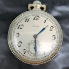Bulova Antique Open Face Pocket Watch 10K RGP 17J Mechanical Swiss Works ⌚