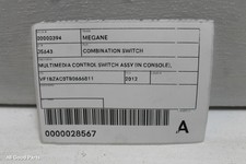 2012, RENAULT, MEGANE, Combination Switch, MULTIMEDIA CONTROL SWITCH ASSY (IN CO