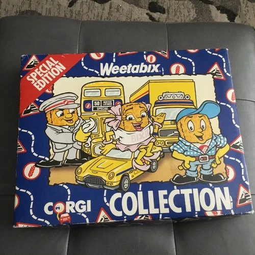 🟠Vintage 1989 Corgi Collection Weetabix Special Edition Boxed Lorry, Bus & Car.