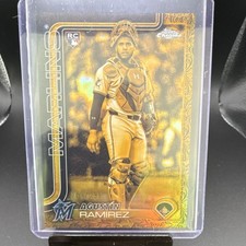 Topps Gilded Agustin Ramirez Miami Marlins Rookie Gold CG-5 /199 2025