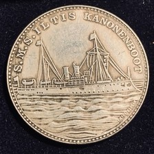 1900 Kaiserreich Boxeraufstand Kanonenboot SMS Iltis Historischer Token