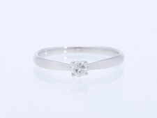 Top price engagement ring, 0.20 carat brilliant-cut diamond, 585 white...