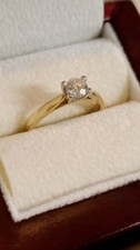 .57 CT Diamond In 18k Yellow Gold And White Gold Size P, I/I1 Good/VeryGood Cut