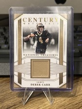 2023 National Treasures Derek Carr Century Jersey Patch Gold #/49 Saints