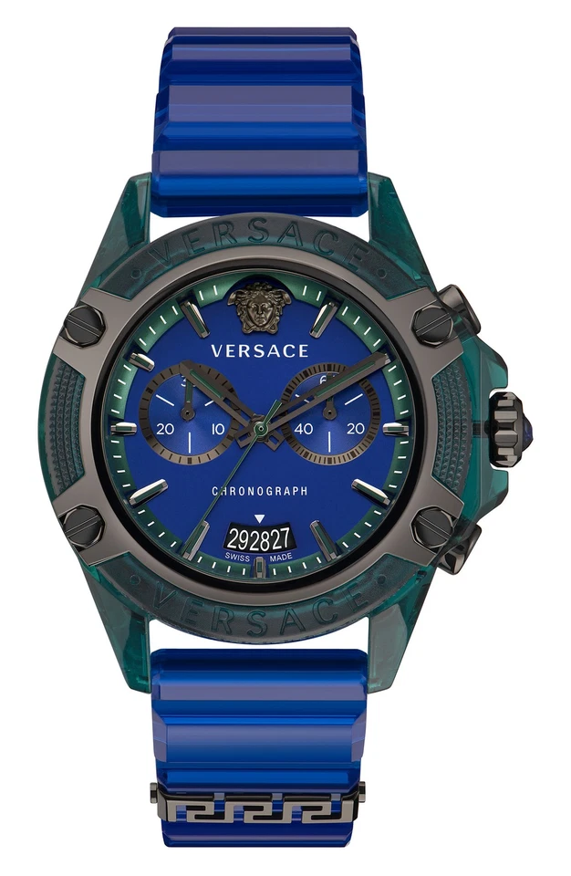 Reloj de cuarzo Versace Icon Active 44 mm para hombre VEZ701122