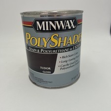 Minwax PolyShades Wood Stain  Polyurethane Tudor Gloss 1 Quart New