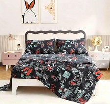 4 Pieces Gaming Bed Full,Super Cute Soft Game Console Bedding Sets for Boys, ...