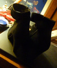 CHIE MIHARA BLACK ZIP HI ANKLE SHOES — photo 7