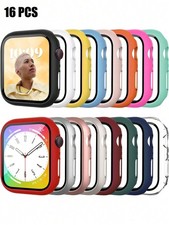 16pcs 46mm Apple Watch Case Set Pc Tempered Glass Protective Cover