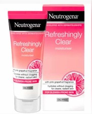 NEW Neutrogena Lot of (2) Refreshingly Clear Oil Free Moisturizer 50ml