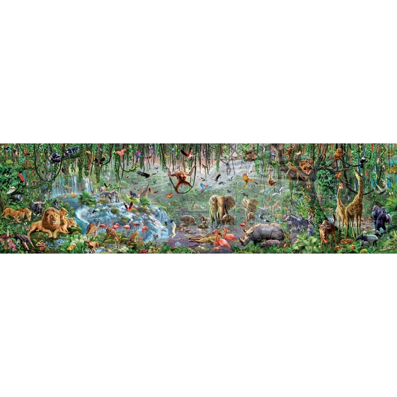 Puzzle - 33600 pièces - 570 x 157 cm - Animaux de la vie sauvage - Educa - Photo 2/3