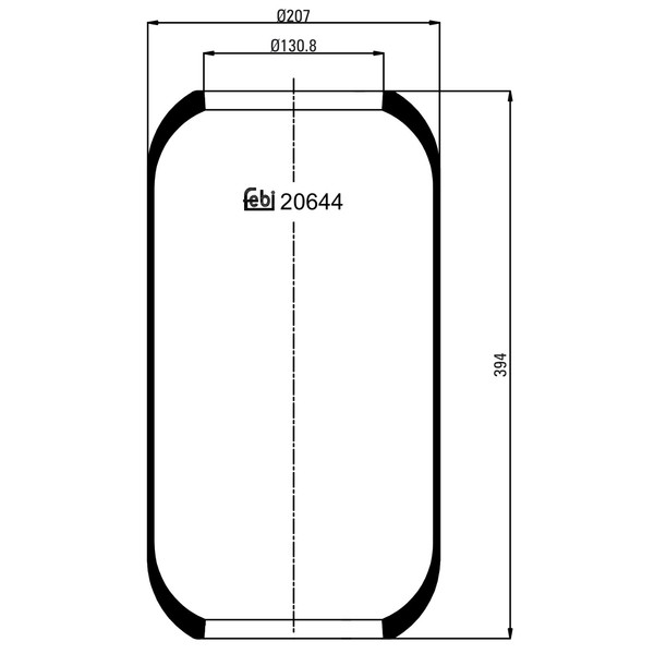febi Bilstein Federbalg, Luftfederung 20644 FüR DAF KÄSsbohrer MAN MERCEDES-BENZ-image