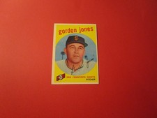 1959   TOPPS#458  GORDON JONES  GIANTS         EXMT