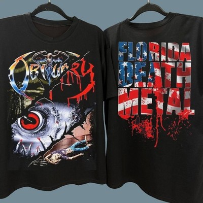 Obituary Florida Death Metal 2 Sided T-Shirt reprint VK10563