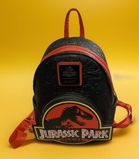 LOUNGEFLY Jurassic Park Mini Backpack w/ Hard Tag And Embossed Faux Leather NWOT