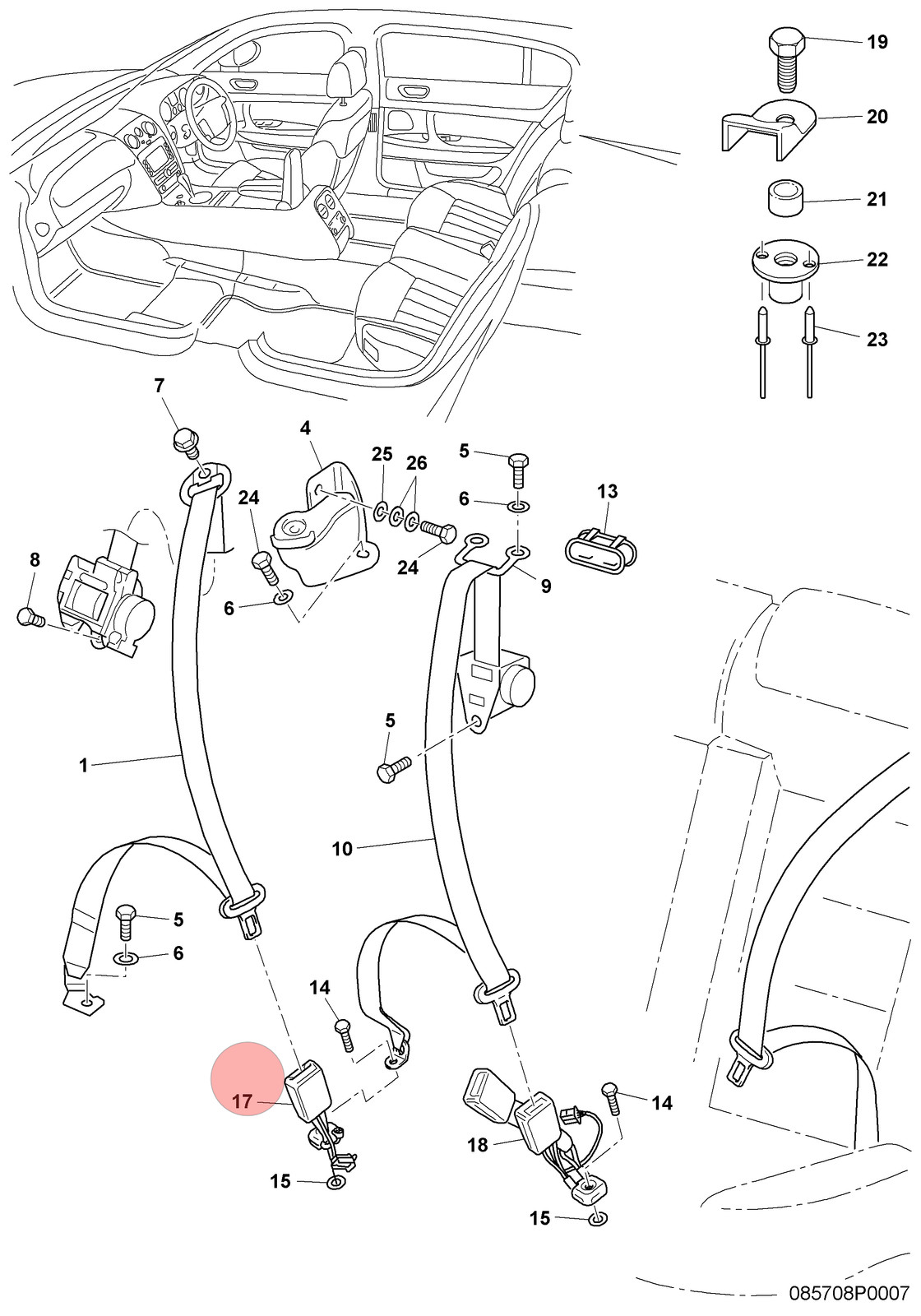 Bentley Continental Flying Spur 2009-2013 REAR+RIGHT Lumbar support