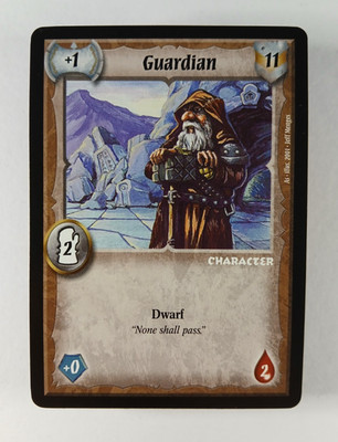 Guardian - NN, No # Promo, Warlord CCG card (2001 AEG) Saga of the Storm