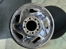 98-02 DODGE 2500 3500 16X6 1/2 FACTORY CHROME WHEEL 8 LUG (1OF2)