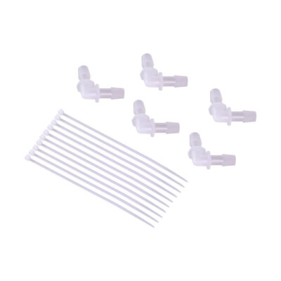 5Pcs L Type 3/8''  Elbow Hose Barb Plastic Fitting 90 Degree Equal Barbed Joint #