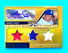 James Loney 2008 Topps Triple Threads Certified Auto /25 #200 L.A. Dodgers
