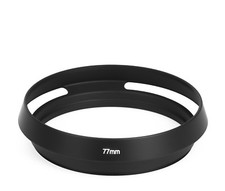 Lens Hood 77mm Sunshade Metal Universal Black 77 mm