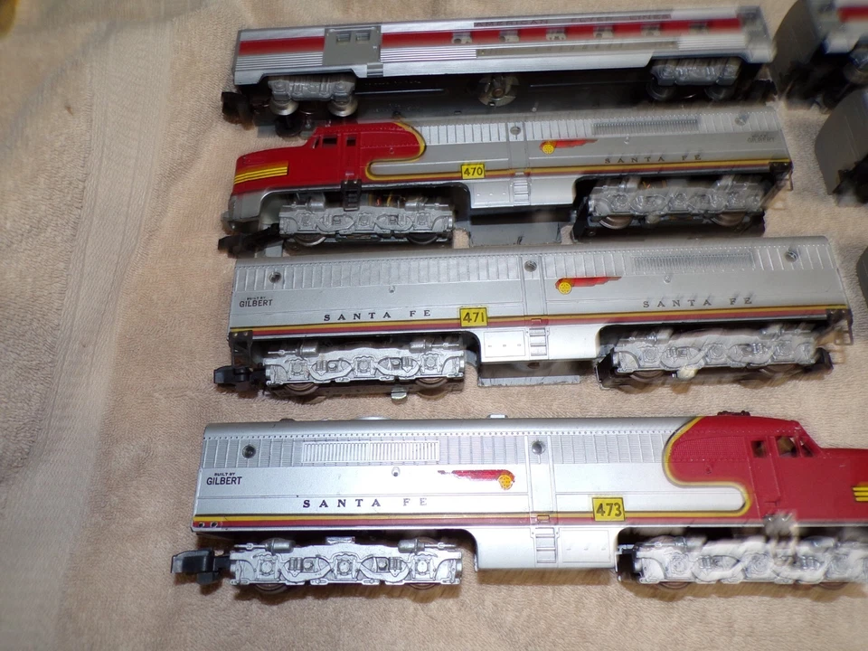 Vintage American Flyer Santa Fe The Chief Passenger Set 5683RH ABA & 5 Cars NICE - Image 2 of 4
