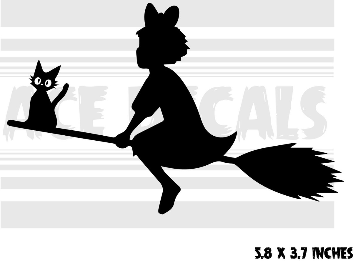Kiki's Delivery Service - Kiki Jiji - Ghibli - Anime - vinyl decal