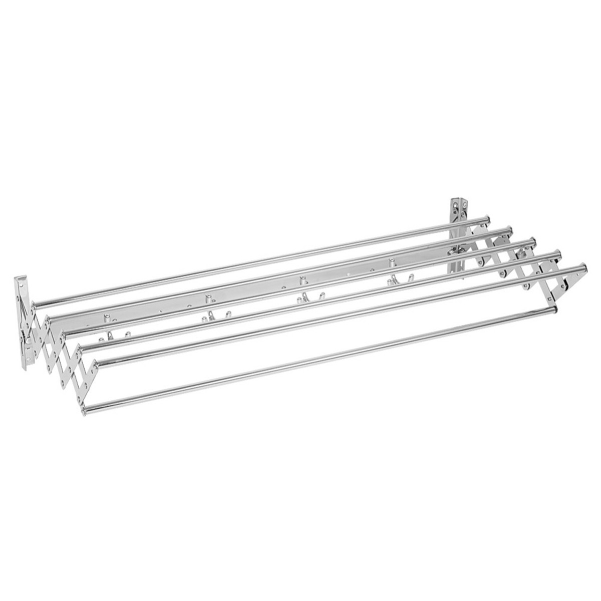 Wall Mounted Drying Rack Clothes Airer Laundry Extendable Folding Dryer