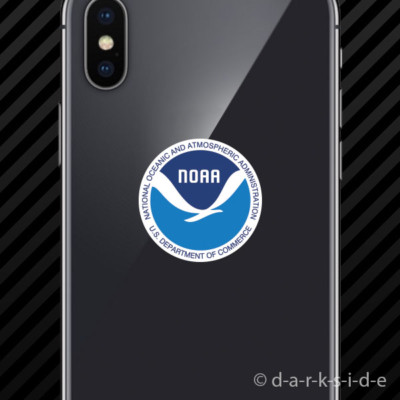 (2x) National Oceanic and Atmospheric Administration Logo Cell Phone Sticker