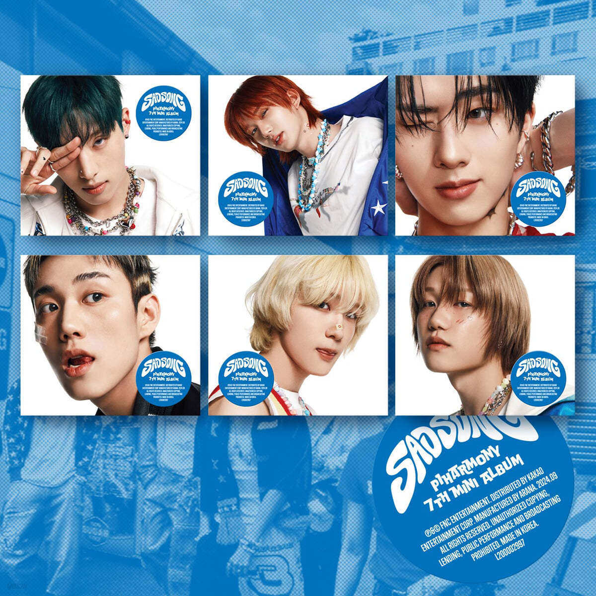 SAD SONG アルバム 14枚セット P1Harmony 7th Mini Album SAD SONG Digipack Ver. CD+Book+Card+