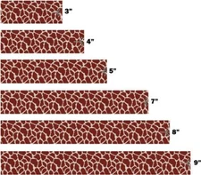 White Water Archery Giraffe Animal Print 15pc Pack Arrow Wraps Pick Length Width