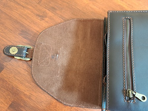 Dickens Leather Backpack Convertible Dark Brown - Picture 6 of 7