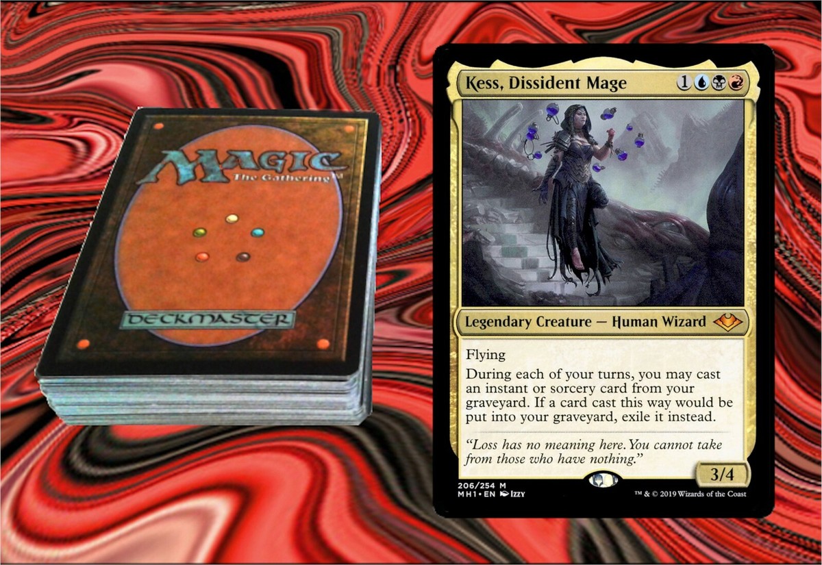 mtg kess commander deck MtG Modern Horizons Mythic Rare Kess, Dissident Mage #206