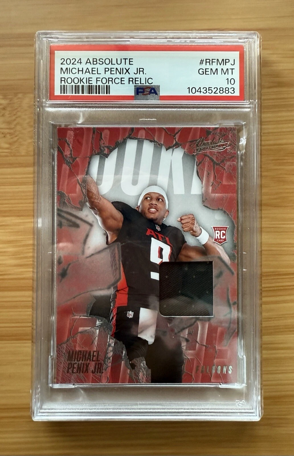 Michael Penix Panini Absolute Rookie Force Relics #RFMPJ Base