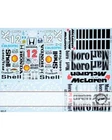 TABU 1/12 McLAREN MP4/6 SENNA BERGER FULL SPONSOR DECAL for TAMIYA