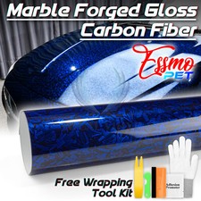 Essmo Pet Marble Forged Gloss Carbon Fiber Royal Blue Vehicle Vinyl Wrap Decal Essmo Pet Marble Forged Gloss Carbon Fiber Royal Blue Vehicle Vinyl Wrap Decal
