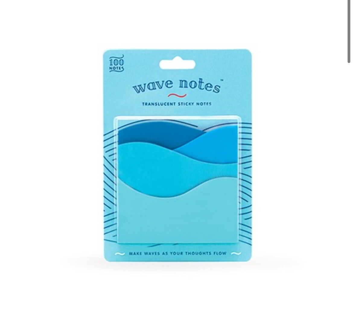 Wave Design Sticky Notes by Luckies of London Perfect Unique Office Supply-image