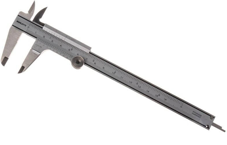 Calibro A Corsoio In Acciaio Al Carbonio, Portatile, Misura 0-150 Mm Con Precisione 0,02 Mm