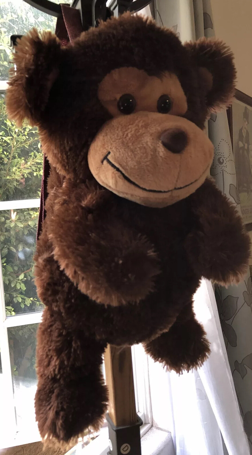 2006 Teddy Bear Backpack Brown Plush Bag Branded Kell… Gem