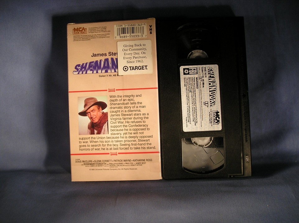 M-18 - Shenandoah James Steward VHS | eBay